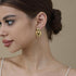 Apsvo Chunky Gold Heart Earrings for Women, Lightweight Drop Earrings Dangle Double Heart Earrings Gold Plated Earrings Fashion Trendy Jewelry...