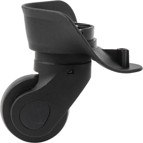 BQLZR Black Luggage Wheels Replacement Plastic Left & Right Swivel Luggage Suitcase Caster Wheels with 4 Holes,Hole Pitch (1.3"/1.54"/1.77"/1.18")...