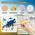 Forest Wildlife Animal Stencils for Painting, 16 Pcs Plastic Reusable Stencils for Kids of Deer Bear Tree Patterns for Painting on Wood Wall Fabri...