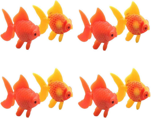 Aquarium Plastic Goldfish Ornament Artificial Fish Decor Fish Tank Decoration 8Pcs...