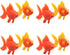 Aquarium Plastic Goldfish Ornament Artificial Fish Decor Fish Tank Decoration 8Pcs...