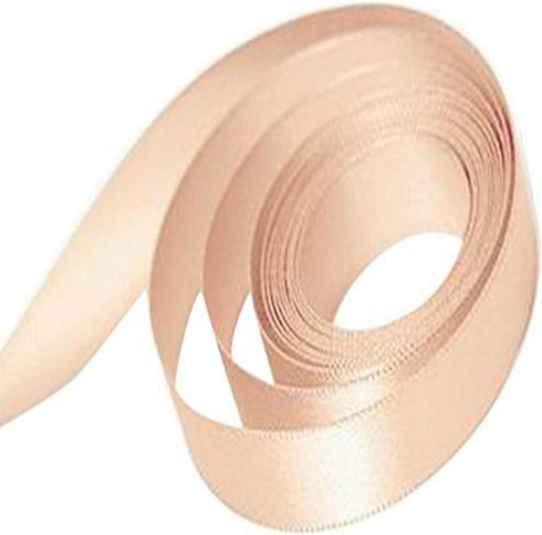 Papillon Single Face Satin Ribbon, 7/8" Wide X 100 Yards, Nude...