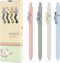 Ddaowanx Gel Pens, 4 Pcs 0.5mm Quick Dry Black Ink Pens Fine Point Smooth Writing Pens, Cute Office School Supplies Gifts for Women (4 Pcs Morandi...