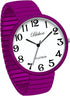 Blekon Collections New Super Large Face Stretch Band Japanese Movement PC21J Fashion Watch (Hot Pink)...
