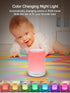 Baby Night Light, Nursery Night Lamp for Breastfeeding, Portable Nightlight for Kids Toddlers Bedroom, Warm & Soft Bedside Lamp, Touch Control, Re...