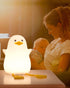 Attivolife Duck Night Light for Kids, Cute Animal Silicone Lamp Touch Control + Dimmable + Timer, USB Rechargeable LED Feeding, Bedside Bedroom De...