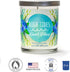 High Tides, Good Vibes | Floral, Sandalwood, Musk Scented Soy Candles | Teal 10 oz Jar Candles | Made in USA | Decorative Aromatherapy | Beach Gif...