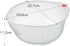 Inomata.0800 Japanese Vegetable Fruit Rice Acrylic Wash Bowl, 8-Inch, Clear...