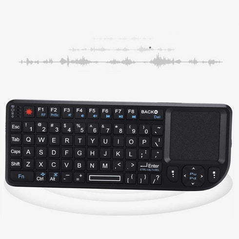 Wireless Keyboard Ultra Mini Touchpad Rechargeable Backlit Keyboard with Infrared Indicator 2.4ghz Wireless Connection...