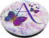 Purple Butterfly Letter A Initial Personalized Monogram PopSockets Adhesive PopGrip...