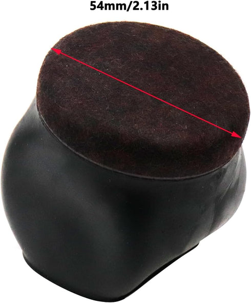 Antrader Office Chair Wheel Stopper, 5PCS Office Chair Wheel Stopper Furniture Caster Cups Furniture Coasters Felt Caster Cups for Hardwood Floors...