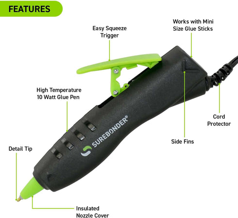 FPC CORPORATION Glue Pen Mini, Black and Green...