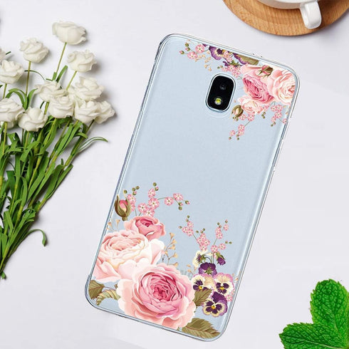 for Galaxy J3 2018 Case,for Galaxy J3 Star Case,J3 Achieve Case,J3 Orbit/J3 Aura/Sol 3 Case, Clear Flexible TPU Soft Rubber Silicone Cover Phone C...