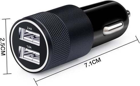 Car Charger,Sicodo 3.4A 2 Pack USB Smart Port Charger Compatible with iPhone 15 14 13 12 11 SE X 8 Pro, Pro Max, Plus, Samsung Galaxy S24 S23 S22 ...