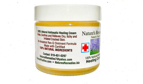 "100% Natural Antiseptic Healing Cream" Heals, Soothes and Relieves Dry, Itchy and Irritated Cracked Skin. an Ancestral Res-Q Ointment Formula Mad...
