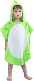 LOLANTA Baby Boys Dinosaur Hooded Bath Towels, Toddlers Kid's Beach Towel Pool Poncho Swim Terry Cloth Cover-Ups 100% Cotton (Green#B, 1-3T)...