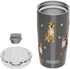 SERENGETI Pitbull 20 Oz. Stainless Steel, Vacuum Insulated Tumbler with Spill Proof Lid - 3D Print - Insulated Travel mug for Hot or Cold Drinks (...