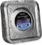 MOACOCK 50 Pack Aluminum Foil Square Stove Burner Covers Disposable Heavy Thick Quality Bib Liners Drip Pans Gas Range Top Protectors 8.5”