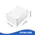 Waterproof Electrical Junction Box (5.9"x4.3"x2.8") with 10 Reserved Holes for Electronics - Sturdy ABS Plastic IP65 Dustproof Project Enclosure -...
