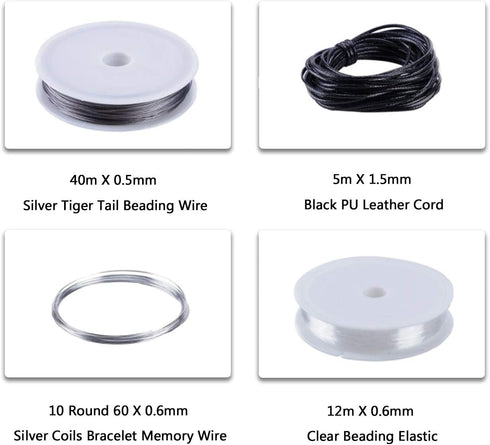 Reofrey Jewelry Making Supplies Kits with Accessories Jewelry Pliers Findings and Beading Wires Jewelry Starter Repair Tools for Crafting Earrings...