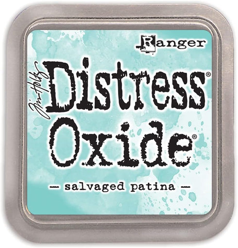 Ranger Tim Holtz-Distress Oxide Ink Pad-Salvaged Patina, 3 x 3 inch...