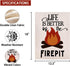 Life is Better by the Firepit Garden Flag Vertical Double Sided, Camper Yard Outdoor Decoration 12.5 x 18 Inch...