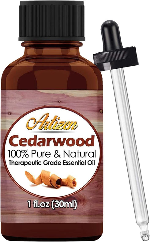 Artizen - Cedarwood Essential Oil 30ml Pure and Natural,Therapeutic Grade for Diffuser Skin Massage Candle Soap Making 1oz...