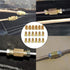 1Pc Yellow 24 Threads Brake Line Fittings Assortment Automotive Replacement Brake Fittings Hose, Lines and Fittings for 3/16 Inch Tube (4 Unions, ...