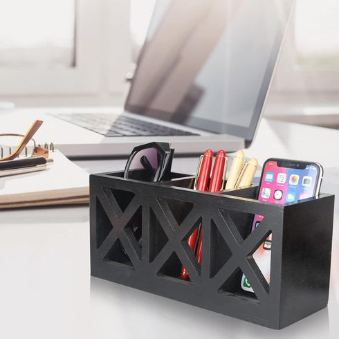 Ayiaren Wooden Silverware Holder Flatware Utensil Caddy Cutlery Holder Wood Silverware Organizer Bin Storage Containers for Kitchen Countertop, Fo...