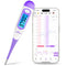 Easy@Home Digital Basal Thermometer with Large Backlight LCD Display, 1/100th Degree High Precision and Memory Recall, NOT Bluetooth Enabled,Upgra...