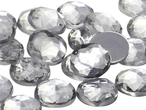 KraftGenius Allstarco 30mm Flat Back Round Acrylic Rhinestones Plastic Circle Gems for Costume Making Cosplay Jewels Pro Grade Embelishments- 12 P...