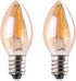 C7 LED Night Light Bulb, Classical Edison Style E12 Candle Base, 0.5 Watts LED Filament Bulb, Sign Light Replacement Bulb, 4W 5W Equivalent, Ultra...