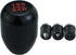 Abfer 5 Speed Shift Knob Aluminum Alloy Stick Shifter Handle Car Shifting Lever Head Fit for Most Automatic Manual Transmission Vehicle (Black)...