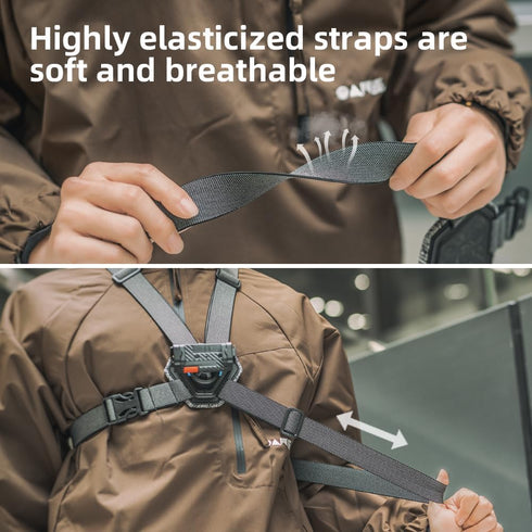 Mobile Phone Chest Strap Harness Mount?Adjustable Phone Chest Harness Holder for VLOG/POV | Balance Stability and Comfort Performance...