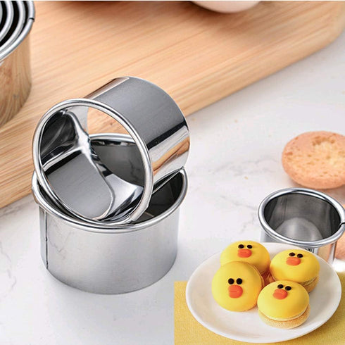 Cookie Cutters - Biscuit Cutters/Stainless Steel Dumpling Cutters/Cake Pastry Cutters/Cake Cookie Scone Cutters Molds stamps for Cooking Baking (3...