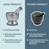 Stainless Steel Mortar and Pestle Set, Spices Grinder Pill Crusher with Silicone Protective Lid - Heavy Duty Mortar Pestle for Molcajete Herb Bowl...