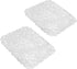 Sink Mat, 2Pcs Adjustable PVC Clear Pebble Sink Protector for Stainless Steel or Porcelain Sink, Dish Drying Mat for Bathroom Kitchen Sink Counter...