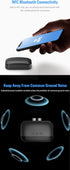 HAOQUOO Stereo Bluetooth Receiver Adapter,NFC Connection, 3.5mm/RCA Dual Audio Output Socket, Bluetooth Adapter Converter Suitable for Smartphones...