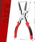 8"MIG Welding Pliers, Multi-functional Carbon Steel MIG Welding Pliers with Insulated Handle, Long Nose Pliers Wire Cutting Pliers for Professiona...