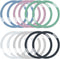 12 Pieces Magnetic Wireless Charger Universal Metal Rings with Sticker, 6 Colors, Ultra Thin Metal Rings Compatible with MagSafe Wireless Charger ...
