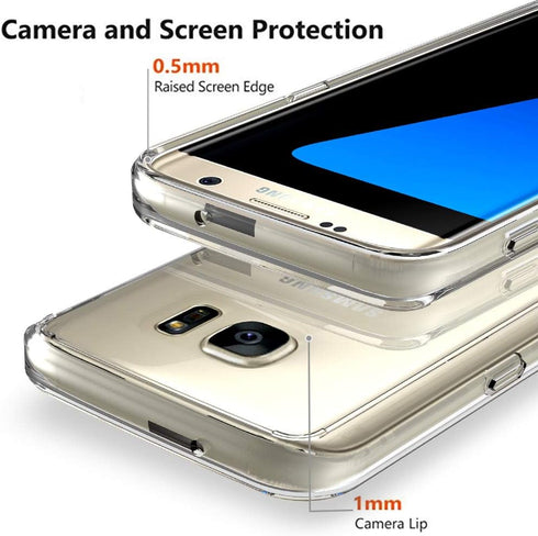 Galaxy S7 Case, Jeylly Designed for Samsung Galaxy S7 Clear Case, Slim Thin Soft TPU Clear Crystal Shock Absorbing & Scratch Hybrid Rubber Plastic...