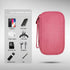 Electronics Organizer Bag Case Pouch Cable Charger Organizer Case Travel Shockproof Cord Carrying Case for Earphone Powerbank USB Hard Drive SD Ca...