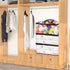 Vieshful Clear Clothes Storage Bag, 40L Zippered Closet Organizer, Plastic Storage Containers Moving bags for Comforter, Blanket, Bedding, Duvet, ...
