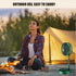 Portable Folding Fan, Rechargeable Standing Pedestal USB Fan, 3 Speeds, 2000mAh Battery Operated Fan for Home, Camping, Outdoor and Office, 6.5-In...