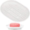 Anwenk Soap Dish, Bathroom Soap Dishes Soap Holder Soap Tray with Holes to Drain Water- Oval Shape Soap Dish for Shower Bathroom Kitchen Counter T...