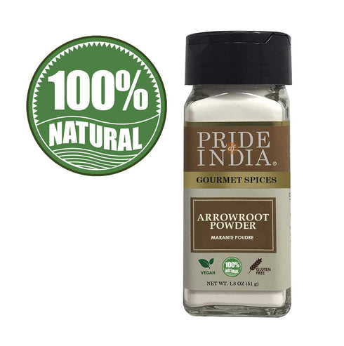 Pride of India – Natural Arrowroot Ground Powder – Gourmet Baking & Thickening Agent – Gluten & GMO Free – Good for Sauces, Fritters & Fries – Eas...