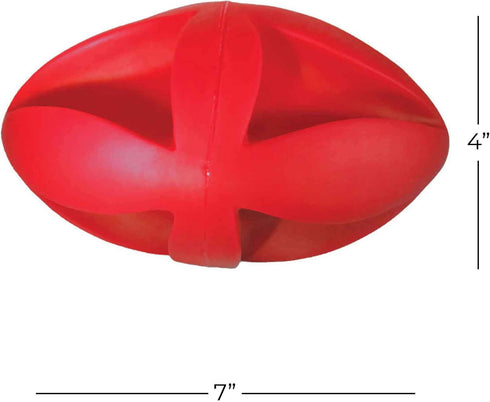 Soft-Flex Football Squeaky Dog Toy, 7-inch...