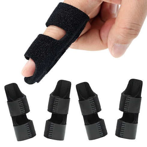 4 Pcs Trigger Finger Splints/Brace for Knuckle Immobilization,Broken Protector and Straightening Arthritis Relief,Pain Relief,Fits Index,Middle Ri...