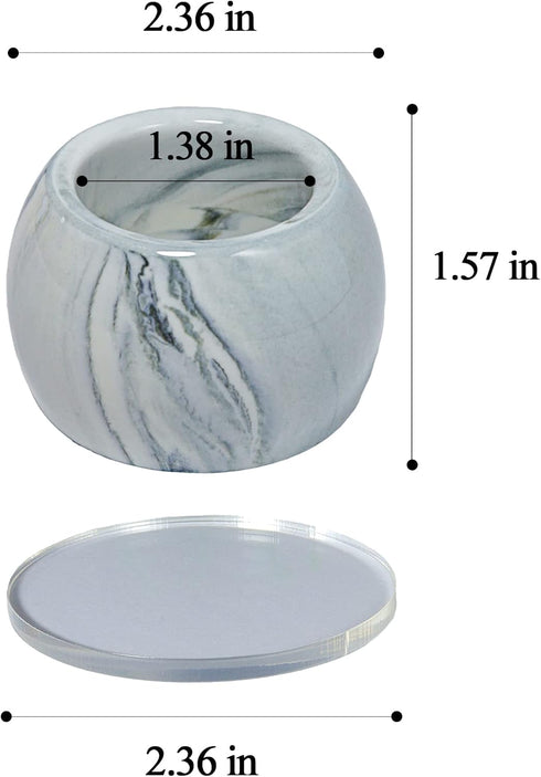 Small Ceramic Electric Toothbrush Holder Stand for Bathroom Vanity Countertop,Set of 2,Grey...