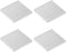 uxcell 2.5x19x19mm Silver Tone Aluminum Heatsink Thermal Adhesive Pad Cooler for Cooling 3D Printers 4Pcs...